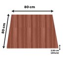Ver imagem 3 de Mesa Quadrada Alpha Inox Prata 73,50 Cm (altura) Tampo Mdp Quadrado 80 Cm Walnut (larg)