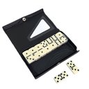 Ver imagem 4 de Dominó Profissional Osso Estojo 28 Peças Grosso Jogo:branco