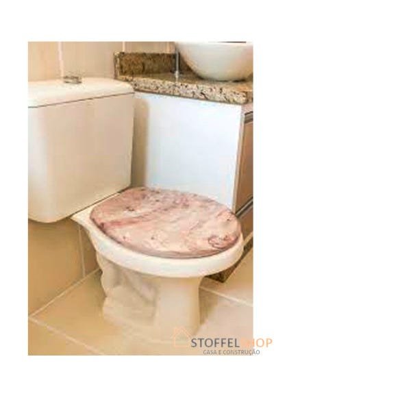 Assento Sanitário Almof Decor Plast Bege Atlas - 3