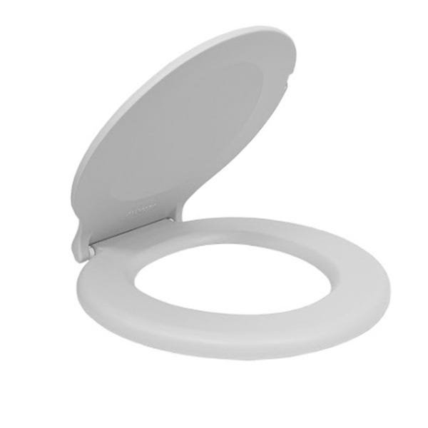 Tampa Vaso Sanitário Almofadado Alumasa Cinza Claro Premium - 1