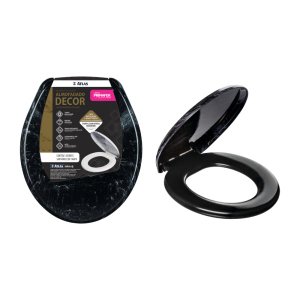 Assento Sanitário Almof Decor Plast Preto Atlas