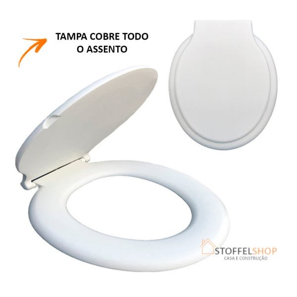 Assento Sanitário Almofadado Branco Super Conforto Alumasa - 2