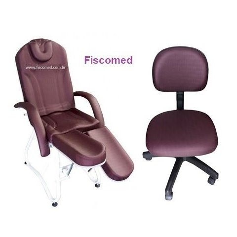 Kit Podologia Básico Poltrona e Mocho Fiscomed