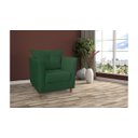 Ver imagem 3 de Poltrona Decorativa Isis Suede Verde Pés Madeira Ms Decor