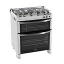 Ver imagem 1 de Fogão 5 Bocas Acendimento Automático Duplo Forno Diamante Esmaltec 127V