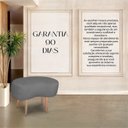 Ver imagem 4 de Puff Orgânico Curvo Decorativo Feijão Sala Luxo Tecido Suede:cinza Chumbo