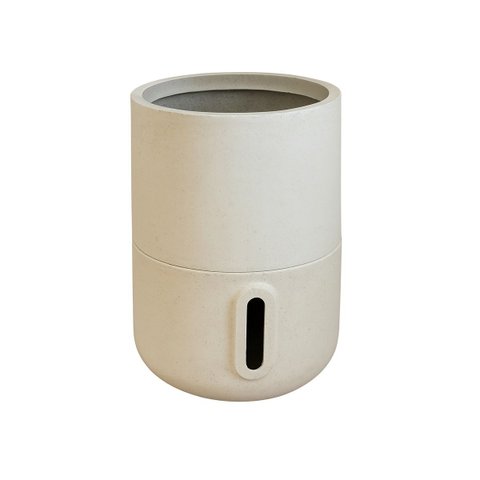 Vaso de Planta Inteligente Autoirrigável Brota Decor Urbi M:areia Bege