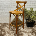 Ver imagem 2 de Banqueta X Madeira Maciça Cor Mel:mel