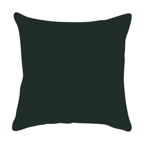 Capa de Almofada Lisa Veludo Verde Escuro 50x50cm