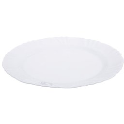 Jogo De Pratos Raso Vidro Branco Kit 24 Peças Duralex Opaline Pétala - 3