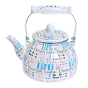 Ver imagem 3 de Chaleira Esmaltada 2.5 Litros Charm 2,5 Lts S/ Apito C/ Indução Love