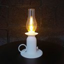 Ver imagem 1 de Lâmpada Querosene Chama Led Vintage Enfeite Natal Mesa 22cm