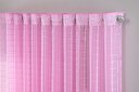 Ver imagem 3 de Cortina Sala Voal Quadriculado Charm Decoraçao 6,00x2,80:rosa