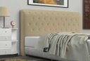 Ver imagem 1 de Cabeceira Casal Brenda 140 CM Courino Bege - D A Decor