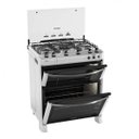 Ver imagem 3 de Fogão 5 Bocas Duplo Forno Automático Diamante Esmaltec 220V