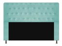 Ver imagem 1 de Cabeceira Casal Brenda 140 CM Courino Azul Turquesa- D A Decor
