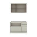 Ver imagem 3 de Cozinha Compacta Fineze 4 Portas 4 Gavetas 100% MDF Areia Hp - Henn