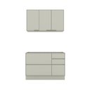 Ver imagem 2 de Cozinha Compacta Fineze 4 Portas 4 Gavetas 100% MDF Areia Hp - Henn