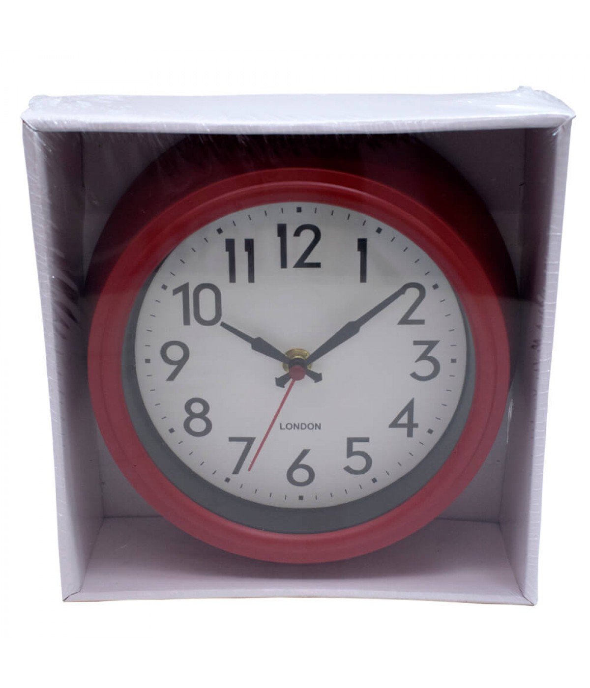 Relógio Parede Vermelho 21.5x21.5cm - 5