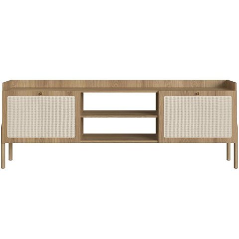 Rack para Sala de Estar Tv 65 Pol 183cm Pés Madeira Moss A03 Hanover Roble