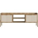 Ver imagem 1 de Rack para Sala de Estar Tv 65 Pol 183cm Pés Madeira Moss A03 Hanover Roble