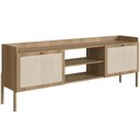 Ver imagem 2 de Rack para Sala de Estar Tv 65 Pol 183cm Pés Madeira Moss A03 Hanover Roble
