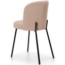 Ver imagem 4 de Kit 3 Cadeiras Sala de Jantar Estofada Gavi L02 Linho Rosê - Lyam Decor