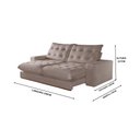 Ver imagem 2 de Sofá Retrátil e Reclinável Milão 2,30m com Super Pillow de 30cm com Molas Pocket - Movenzo Estofados