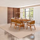 Ver imagem 2 de Mesa de Jantar Dunnas com 6 Cadeiras Beatriz Bege 180cm