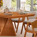 Ver imagem 4 de Mesa de Jantar Dunnas com 6 Cadeiras Beatriz Bege 180cm