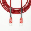 Ver imagem 2 de Cabo de Rede Cat5e Revestido Tecido Vermelho/preto Copperlan 15 Metros