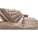 Ver imagem 4 de Sofá Retrátil e Reclinável 2,95m Molas Ensacadas Cama inBox Big Space com Bordado 3D Velusoft