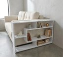 Ver imagem 2 de Aparador Lateral para Sofá 90x60 Branco