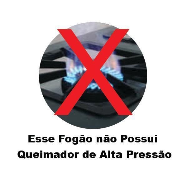 Fogão Industrial 6 Bocas 30 X 30 com forno Economy - Cristalaço - 4