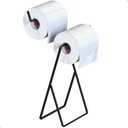 Ver imagem 3 de Porta Papel Higiênico Suporte de Chão Duplo Preto Fosco Seul