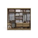 Ver imagem 2 de Guarda-Roupa Roupeiro com Pés 6 Portas 4 Gavetas Cbh555 Kappesberg Freijó