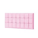 Ver imagem 1 de Painel Estofada Espanha 160cm Queen Strass Suede Rosa