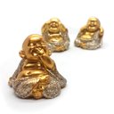 Ver imagem 4 de Trio De Buda Bebê Cego Surdo Mudo Baby Buda Estatueta 4 cm