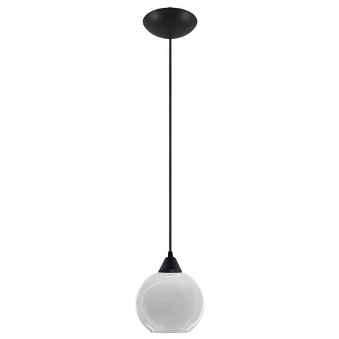 Pendente Preto com Bola Americana Transparente Peq Art Pop