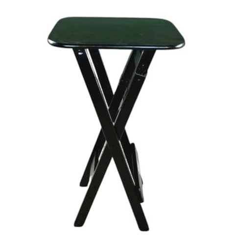 Mesa Bistrô Bar 45x54cm Dobrável em Madeira Maciça - Preto