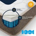 Ver imagem 7 de Cama Box com Colchão Gazin de Molas Ensacadas One Face Air Light Queen 158cm
