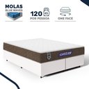 Ver imagem 2 de Cama Box com Colchão Gazin de Molas Ensacadas One Face Air Light Queen 158cm