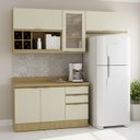 Ver imagem 2 de Armário de Cozinha Moderna 2m 5 Peças com Rodapé New York Móvel na Caixa