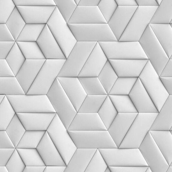 Geométrico Gray - Papel de Parede - 0,58 x 3,00m - 2