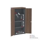 Ver imagem 7 de Armario Alto 02 Portas Pivotante 79,2cm x 161,1 Marrom/Walnut/Grafito