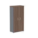 Ver imagem 3 de Armario Alto 02 Portas Pivotante 79,2cm x 161,1 Marrom/Walnut/Grafito