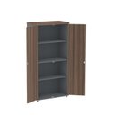Ver imagem 5 de Armario Alto 02 Portas Pivotante 79,2cm x 161,1 Marrom/Walnut/Grafito