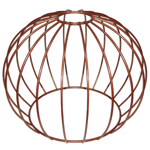 Cupula de Aramado Tangerine Cobre para Pendentes e Abajures