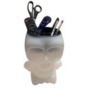 Ver imagem 3 de Porta Objetos Organizador de Mesa Caveira Branco Decorfun Organizador Mesa, Organizador Porta Objeto