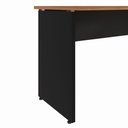 Ver imagem 6 de Mesa Escrivaninha em L 135cm x 150cm Pés Painel F5 Office Cor:Nogal com Preto